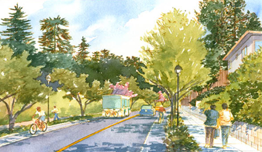 illustrative of the proposed plan